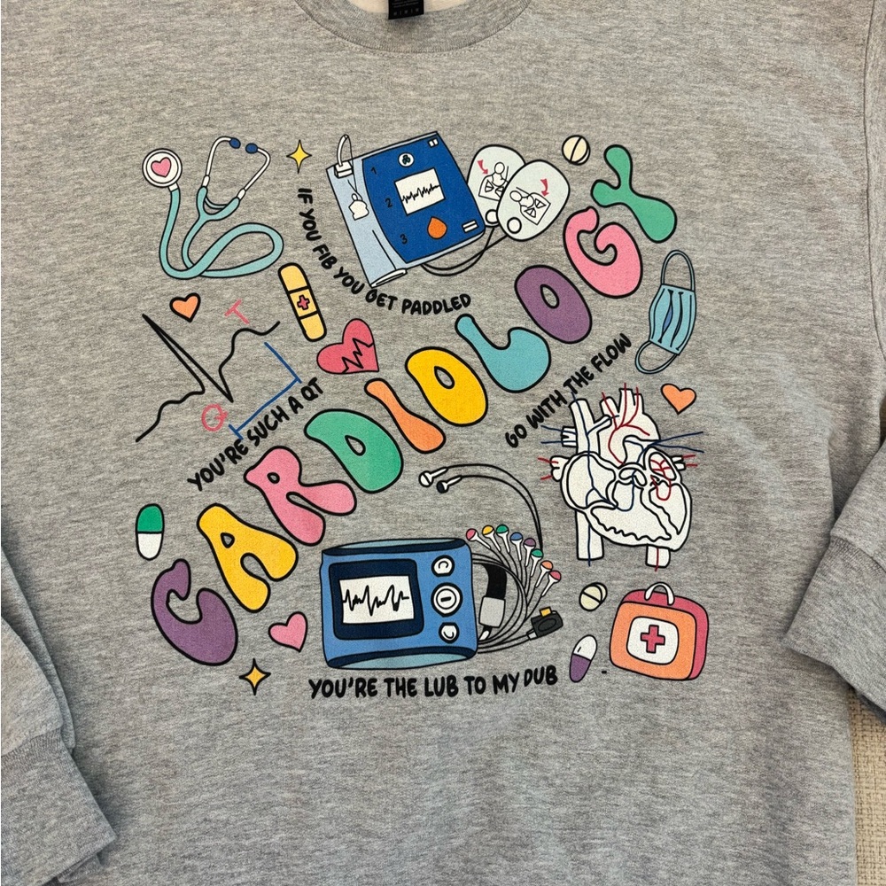 Cardiology Print sweatshirt
